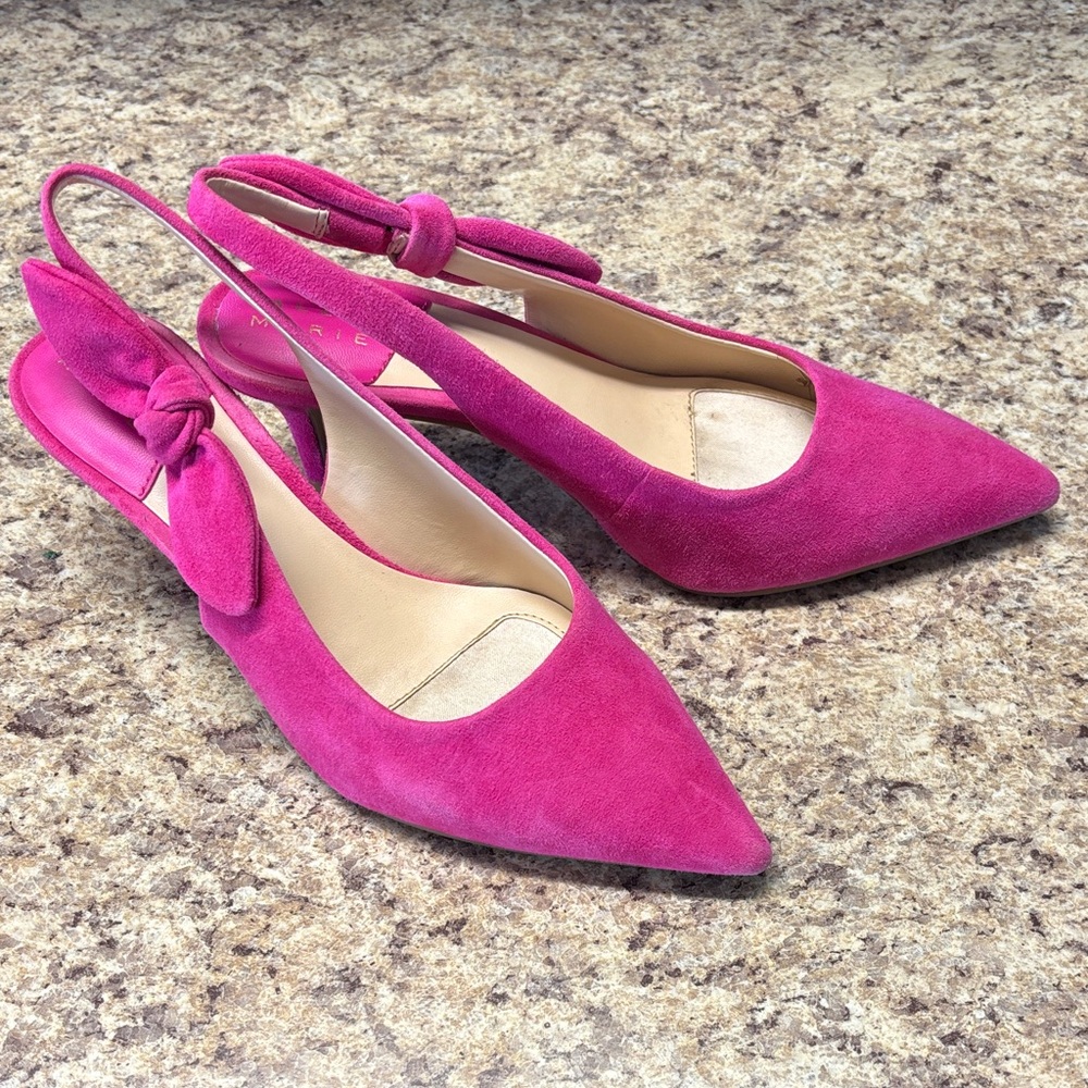 Alex Marie Fuchsia Slingback Heels